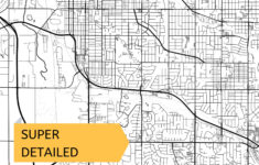 Printable Map Of Lincoln Nebraska NE USA Instant Download Etsy