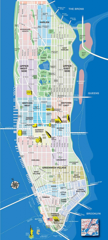 Printable Map Of Manhattan Pdf Printable Maps