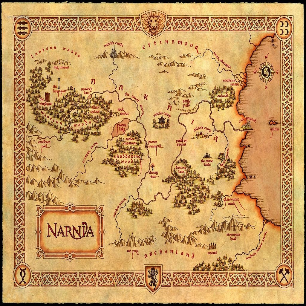 Printable Map Of Narnia Printable Maps