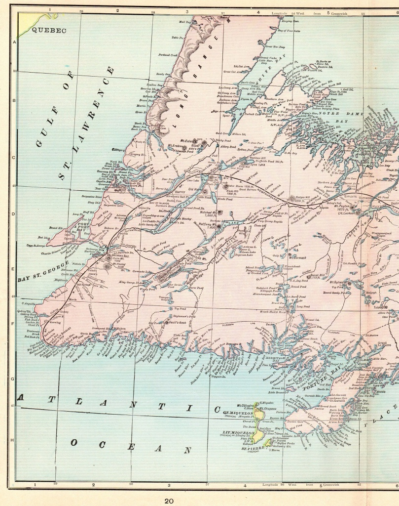 Printable Map Of Newfoundland Printable Maps