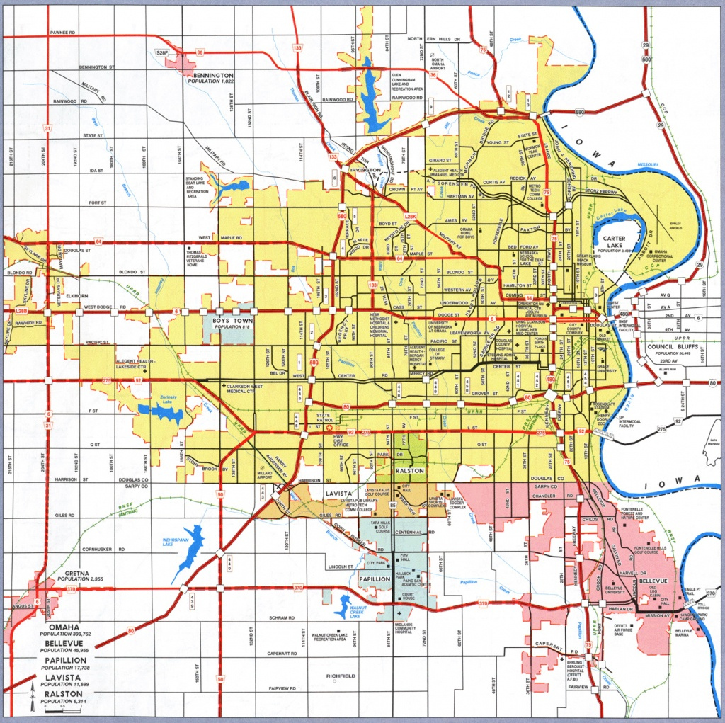 Printable Map Of Omaha With Zip Codes Printable Maps