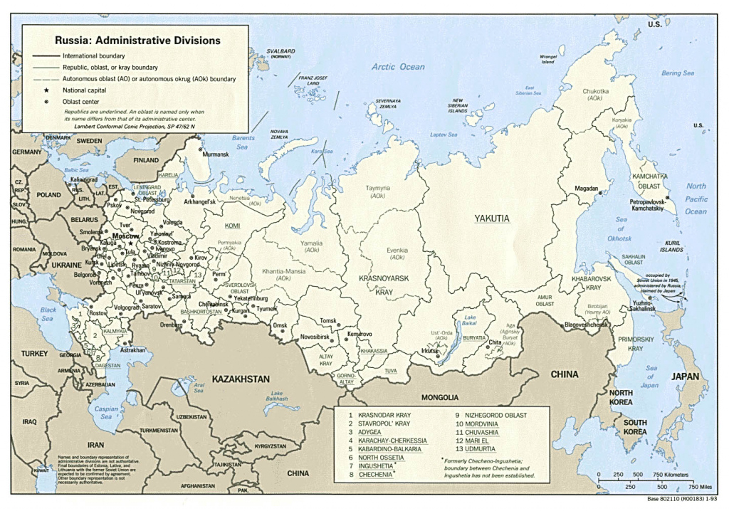 Printable Map Of Russia Coloring Home With Regard To Printable Map Of 