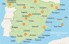 Printable Map Of Spain With Cities