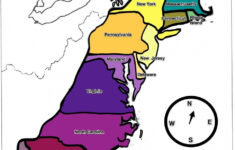 Printable Map Of The 13 Colonies With Names Printable Maps