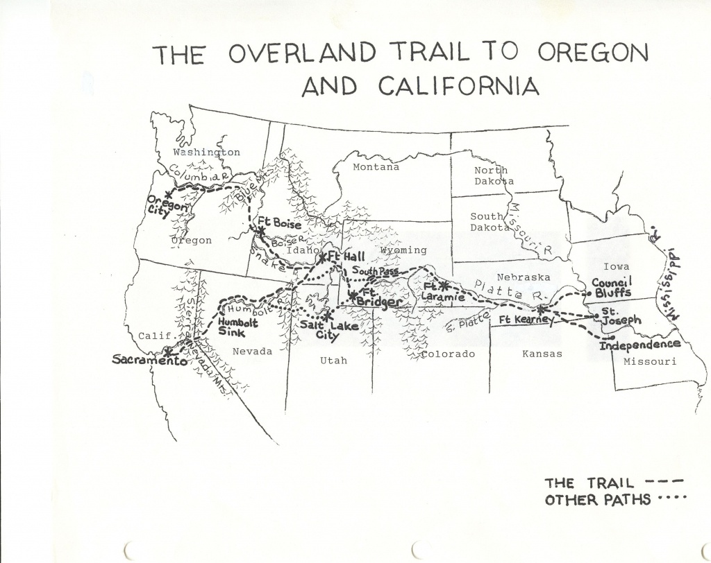 Printable Map Of The Oregon Trail Printable Maps