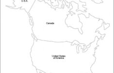 Printable North America Map Outline Printable US Maps