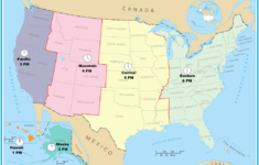 Printable North America Time Zone Map Printable Maps