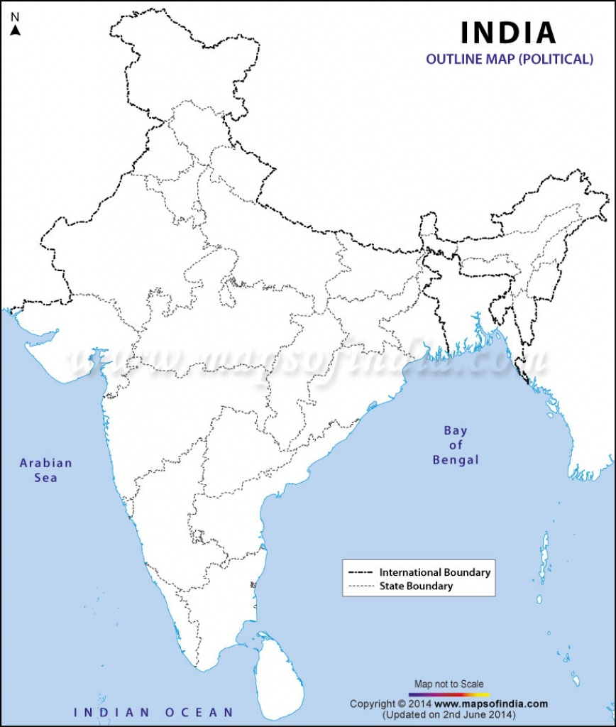 Printable Outline Map Of India Free Printable Maps