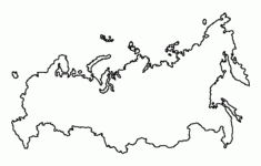 Printable Russia Template