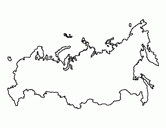 Printable Russia Template