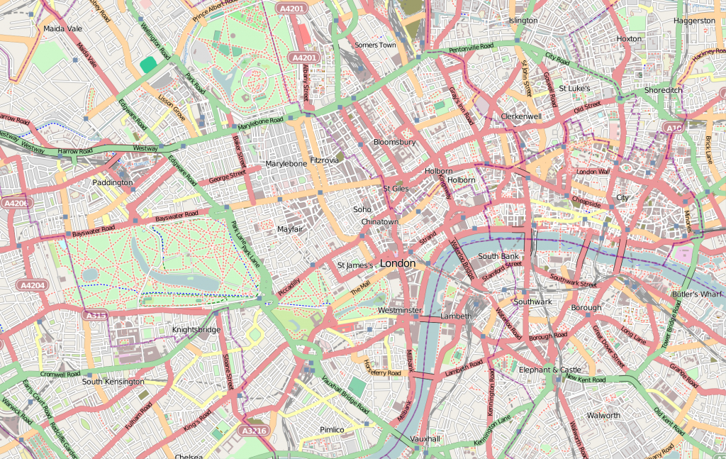 Printable Street Map Of Central London Free Printable Maps