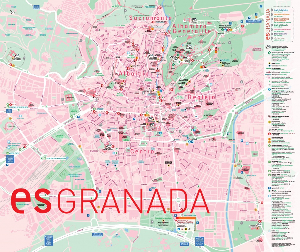 Printable Street Map Of Granada Spain Printable Maps
