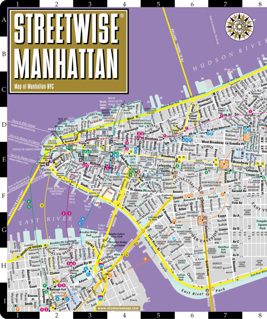 Printable Street Map Of Midtown Manhattan | Adams Printable Map