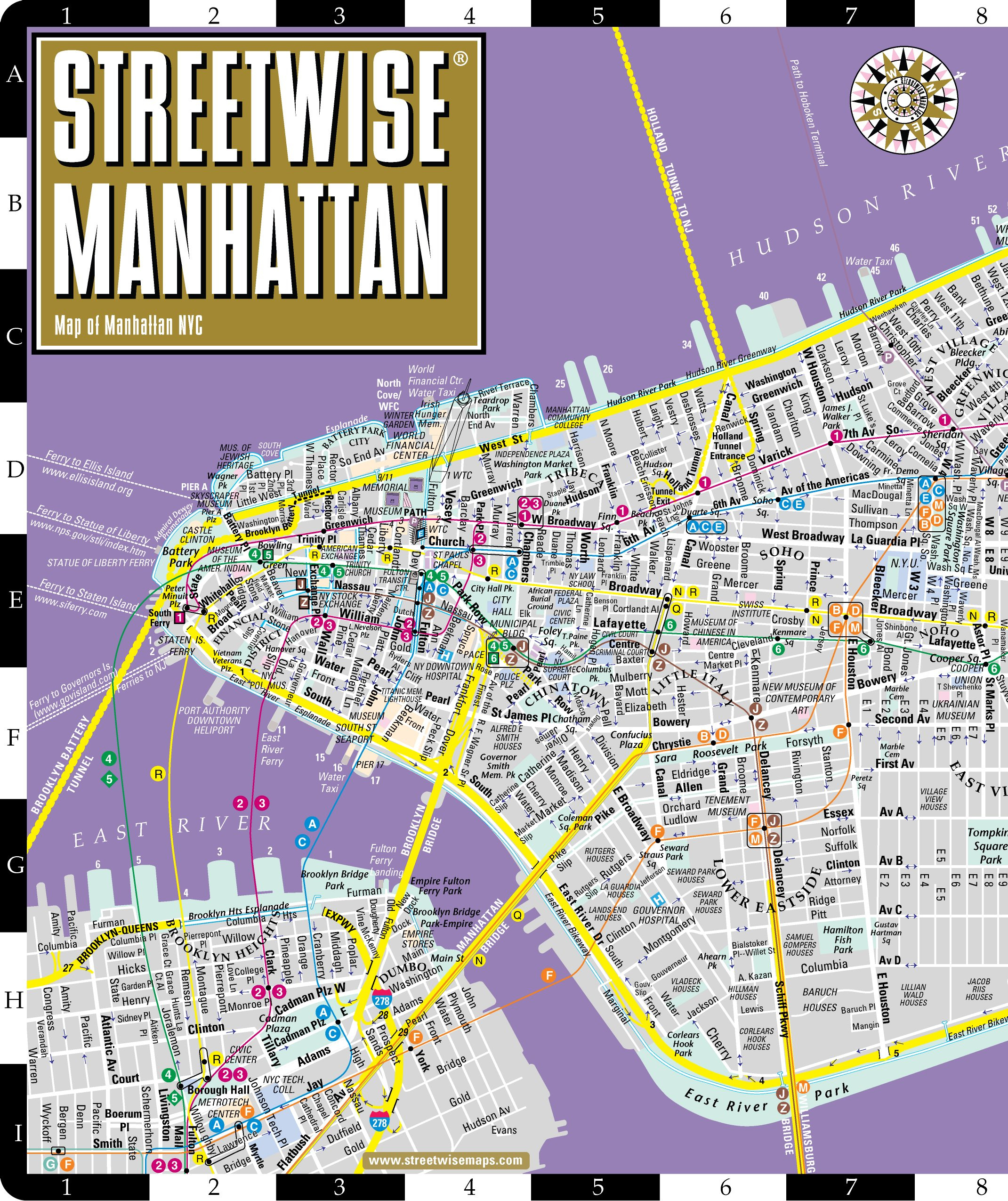 Printable Street Map Of Midtown Manhattan