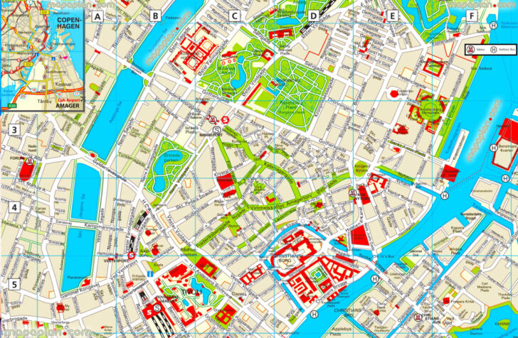 Printable Tourist Map Of Copenhagen