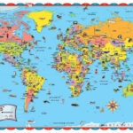 Printable World Map For Kids Incheonfair Throughout For Printable World