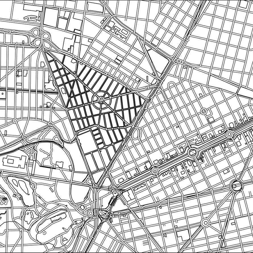 Quiz Can You Identify The City From The Blank Street Map Map City 