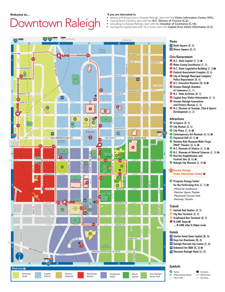 Map Of Downtown Raleigh Streets