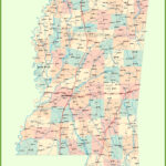 Road Map Of Mississippi With Cities Printable Maps Map Mississippi