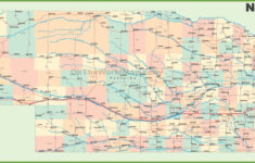 Road Map Of Nebraska With Cities For Printable Road Map Of Nebraska