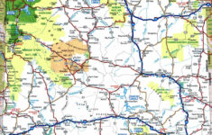 Road Map Of Wyoming With Cities Wyoming State Map Printable