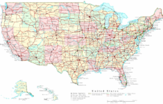 Road Maps Printable Highway Map Cities Highways Usa Detailed Free Of
