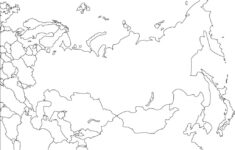 Russia And Asia Blank Printable Map Royalty Free Geography With