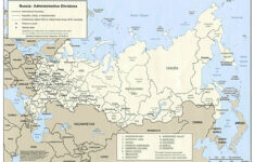 Russia And Asia Blank Printable Map Royalty Free Geography With