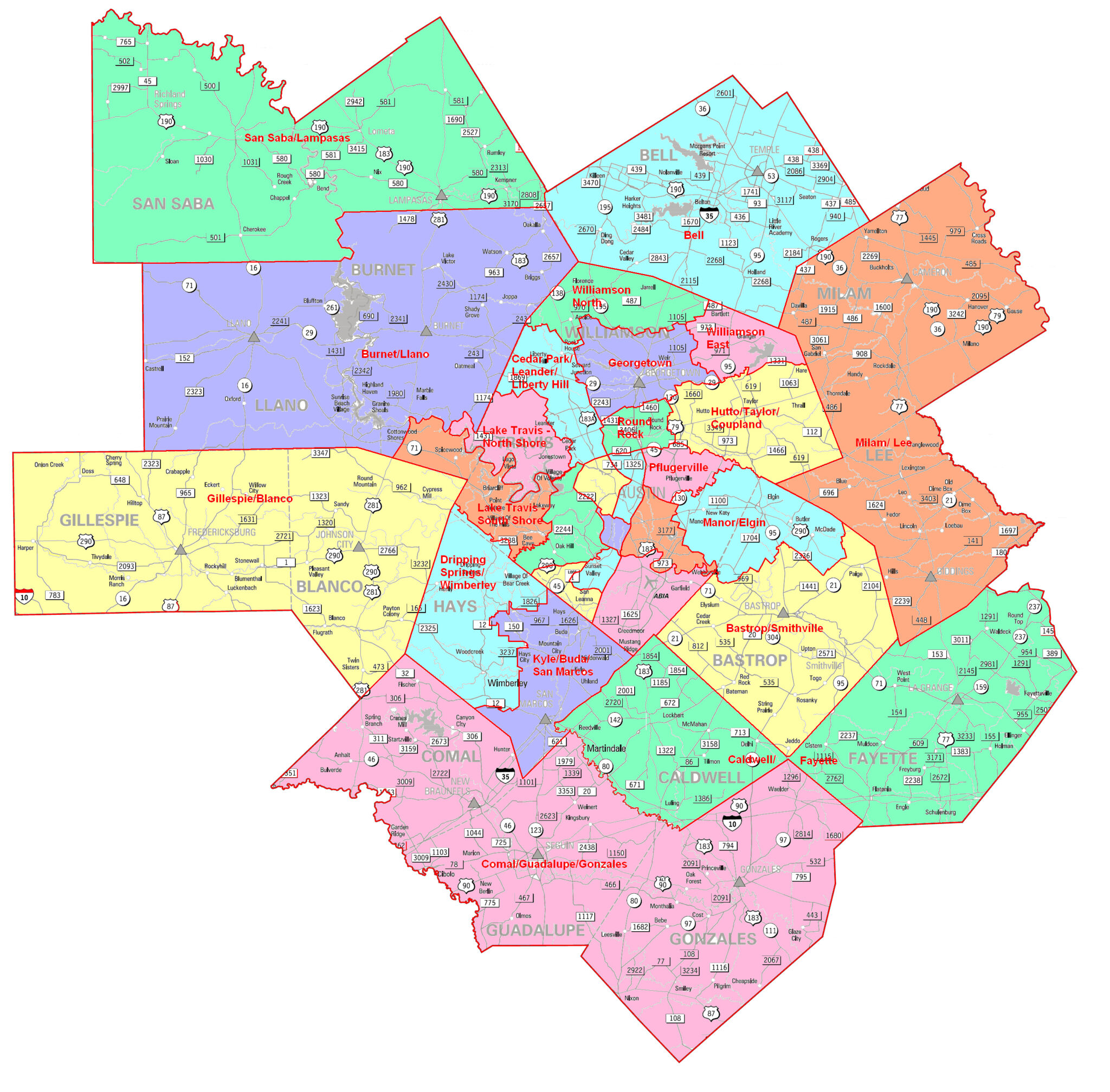 San Antonio Zip Code Map 