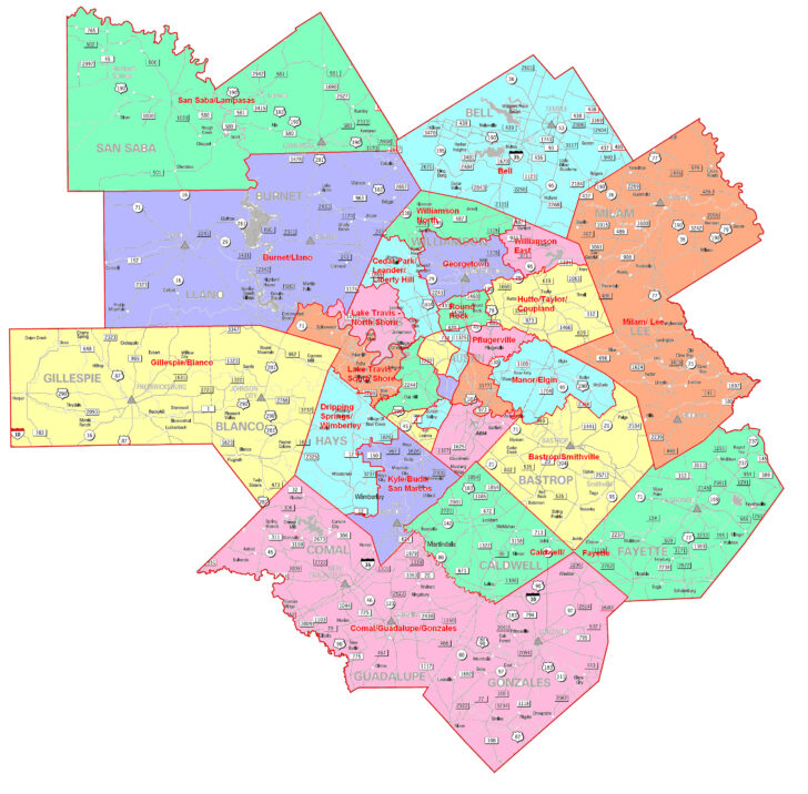 San Antonio Zip Code Map Printable