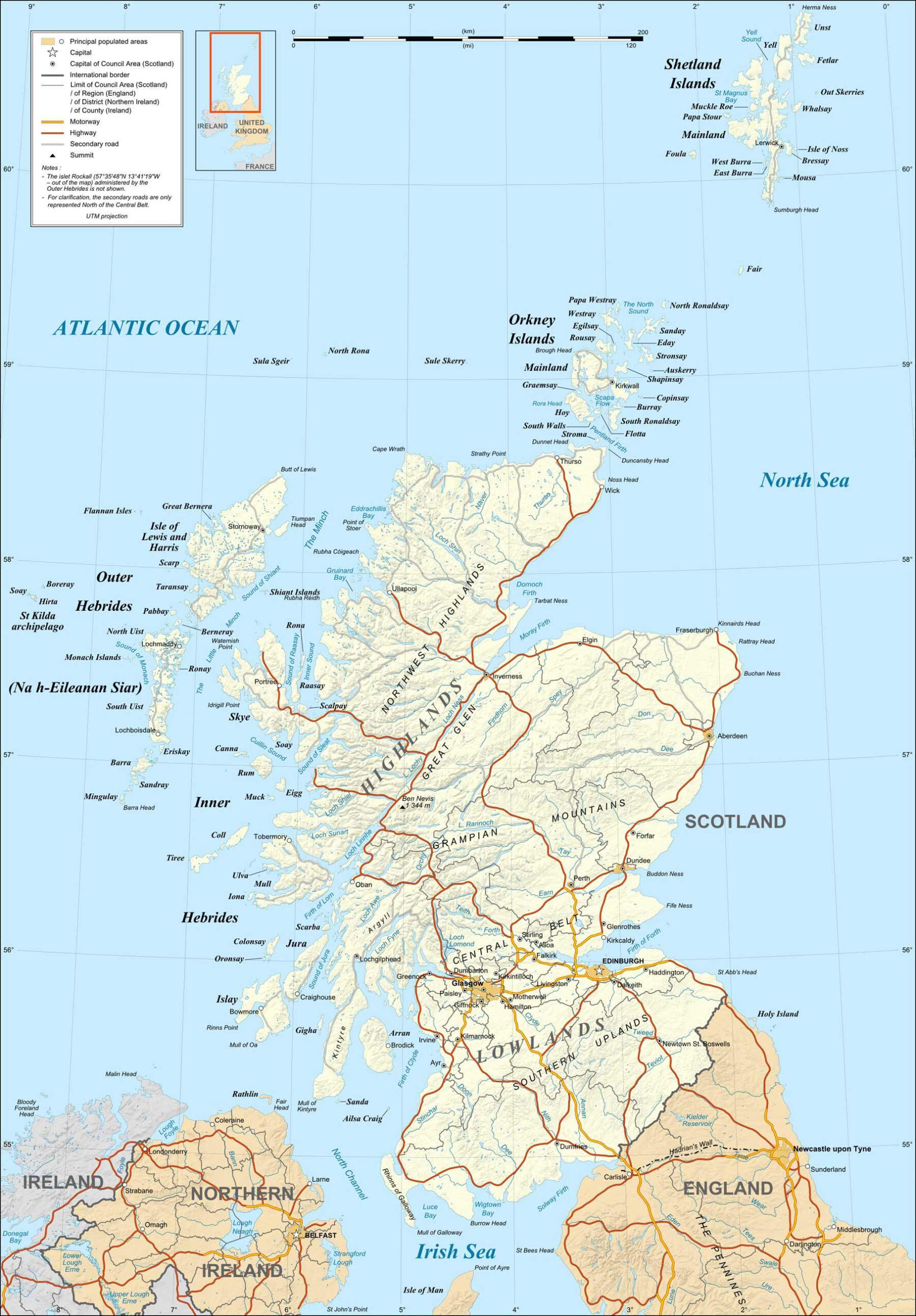 Scotland Map Mapsof