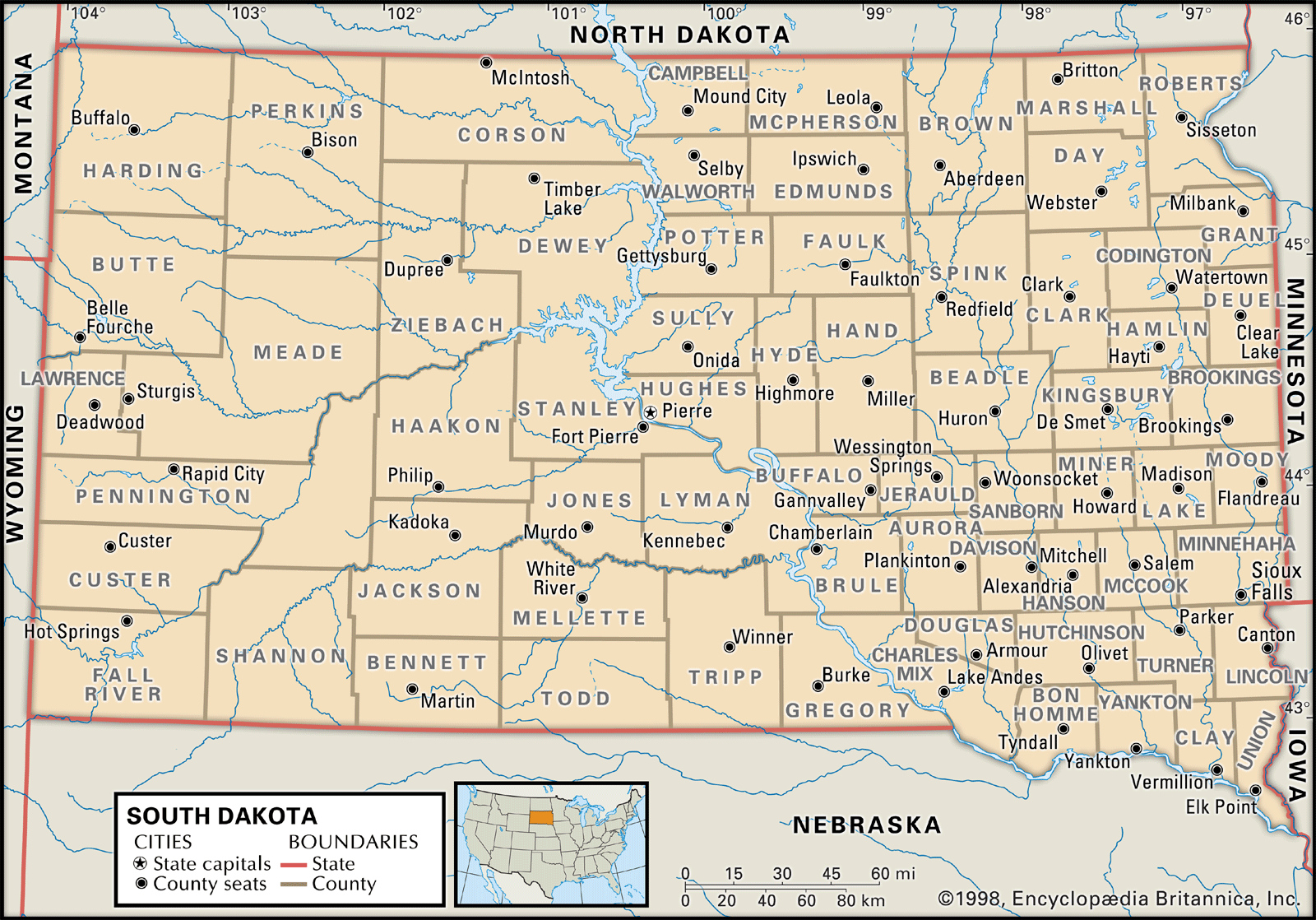 South Dakota Flag Facts Maps Points Of Interest Britannica