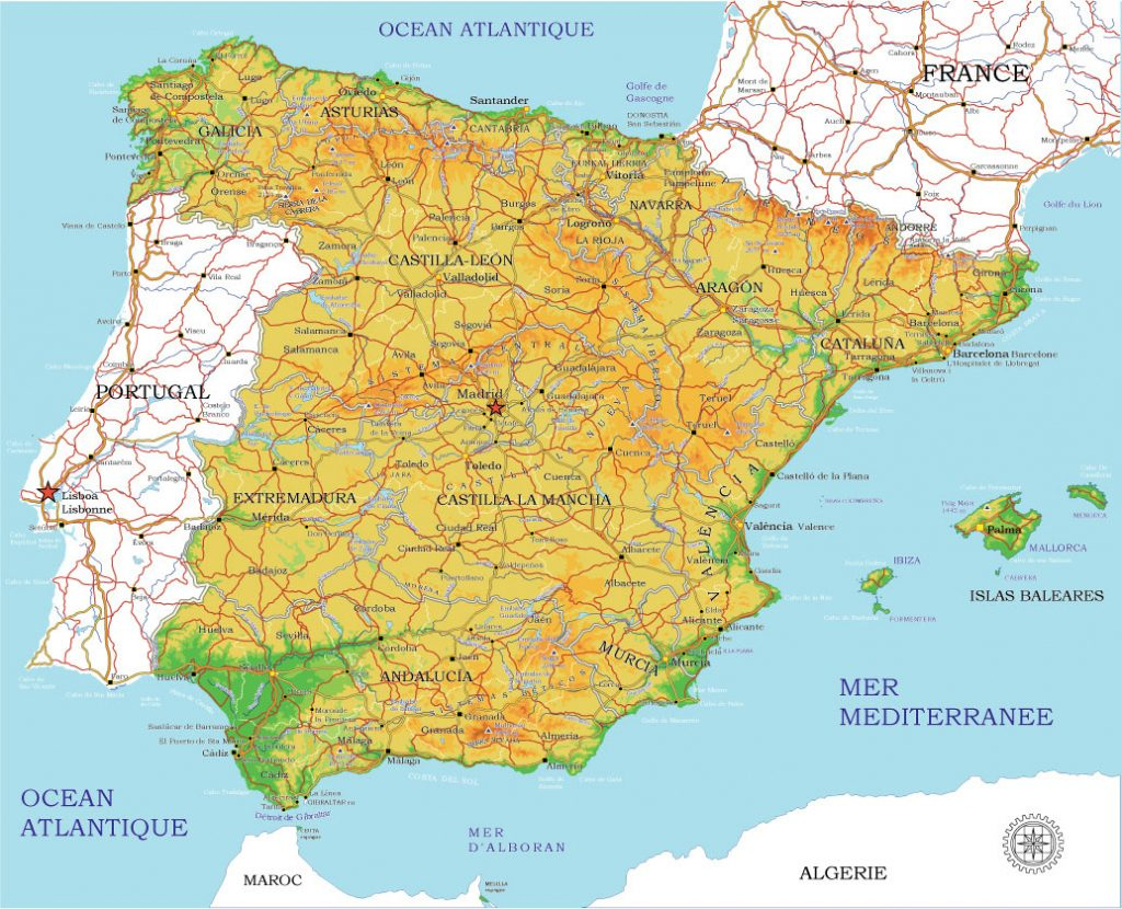 Spain City Plans Vector Street Maps In The Adobe Illustrator Pdf For 