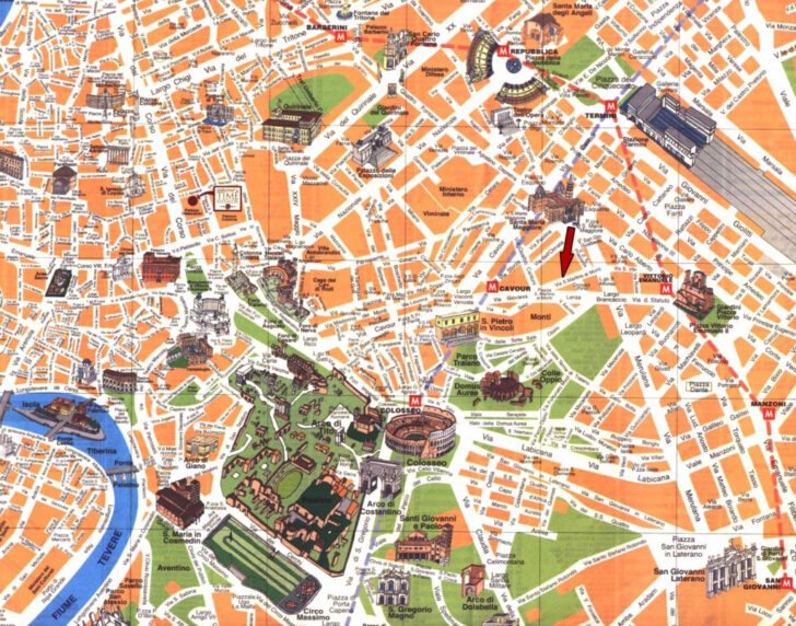 Printable Map Of Rome City Centre