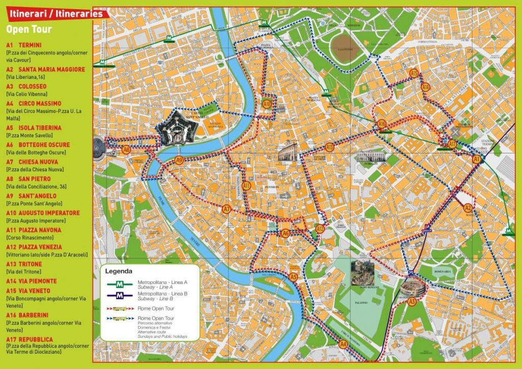 Street Map Rome City Centre Printable Printable Maps