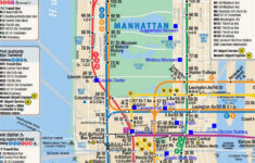 Subway Map Of Manhattan NYC New York USA United States Of America