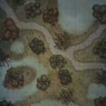 Swamp Path Battle Map 24x30 Roll20