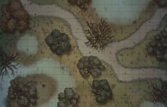 Swamp Path Battle Map 24x30 Roll20