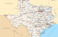 Texas Road Map With Cities And Towns Printable Maps