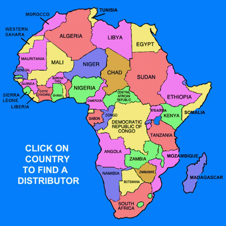 Printable Map Of Africa With Countries Labeled