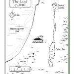 The Land Of Israel Bible Map Children 39 S Bible Activities Sunday