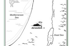 The Land Of Israel Bible Map Children 39 s Bible Activities Sunday