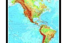 The Western Hemisphere Physical Map The Map Shop