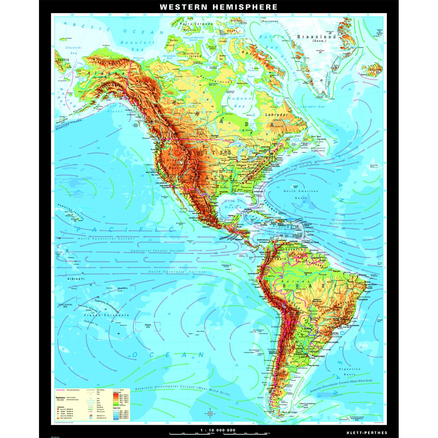 Western Hemisphere Map Adams Printable Map