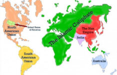 The World Map 2191 The Islamic Caliphate Controls Europe Africa And