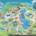 Theme Park Attractions Map SeaWorld Orlando Theme Park Map