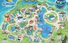 Theme Park Attractions Map SeaWorld Orlando Theme Park Map
