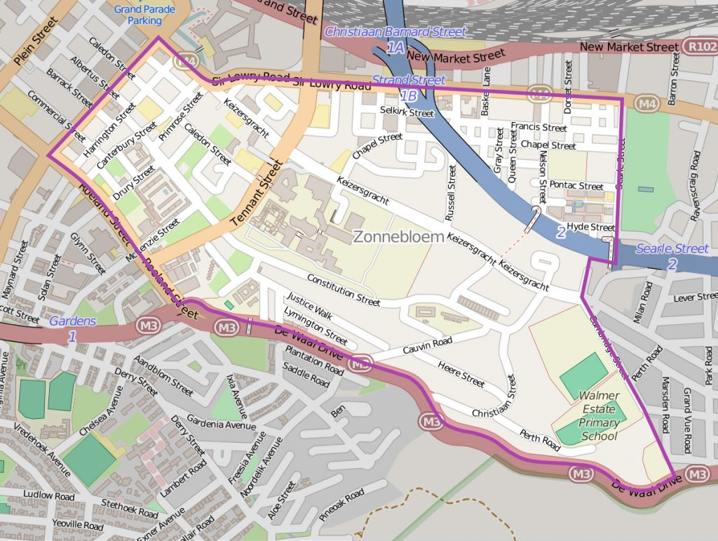 Thornton Cape Town Wikipedia Within Printable Street Map Of 