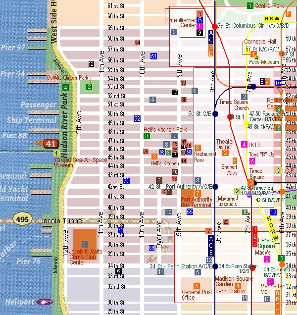 Times Square Map Adams Printable Map