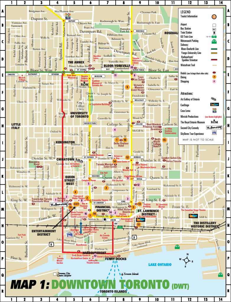 Toronto Maps Canada Maps Of Toronto Throughout Printable Map Of 